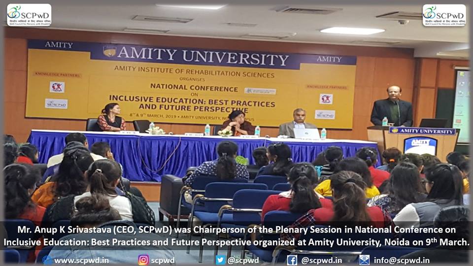 Plenary Session in National Conference on Inclusive Education - March'19